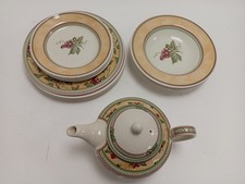 Staffordshire Rioja Tableware Set - Plates and Teapot Bundle - England