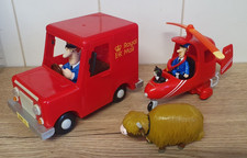 Postman Pats Helicopter and large Pat 1 friction van