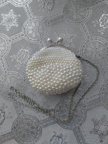Handmade white pearl beaded - handmade,