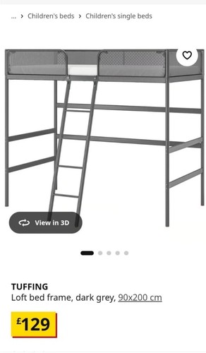 Ikea tuffing loft bed - ikea,