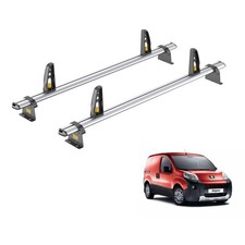 Peugeot Bipper Roof Rack for 2008+ 2 Roof Aluminium Roof Bars Van Guard Ulti Bar