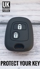 Black Car Key Silicone Fob Cover FOR PEUGEOT 107 207 307 407 106 206 306 406