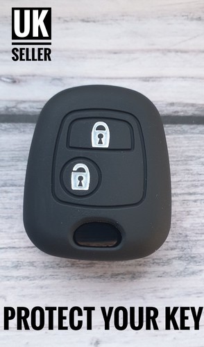 Black car key silicone fob - key,
