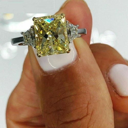 3ct radiant cut yellow - 5.3ct,