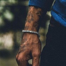 Unisex Iced Out Silver Gold