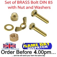 BRASS SLOTTED  PAN HEAD BOLT