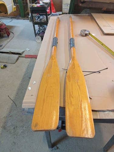 Pair vintage wooden 5ft - of,