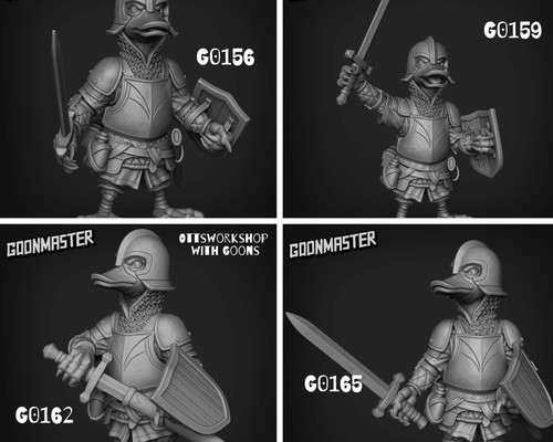 Duck folk fighter miniature - folk,