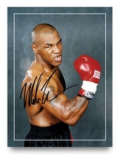 Mike Tyson Signed Autograph Photo Print 8x6 Boxing Collectible Memorabilia