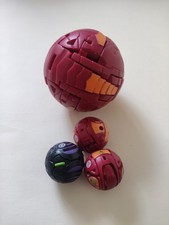 Bakugan Red Pyrus Dragonoid Large 4” Toy Spin Master & 3 minis bundle 