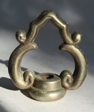 1 cast gilt brass plated metal