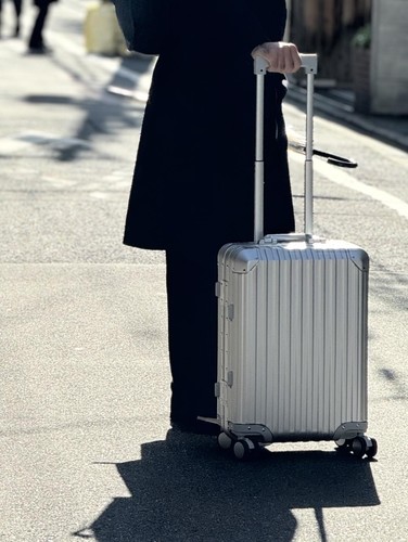 Silver suitcase 55cm - (55cm, cabin