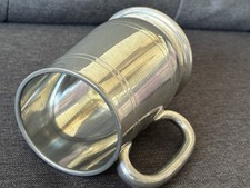 Vintage Viners Sheffield England Pewter Glass Bottom Tankard(gr1)