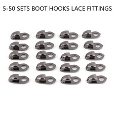Boot Hooks Lace Fittings With Rivets Boot Shoes Buckle Replacement 5-50 Sets