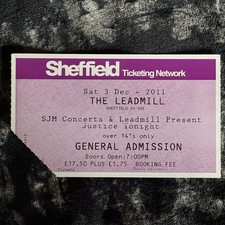 The Clash Mick Jones Used Concert Ticket 2011 Justice Tonight