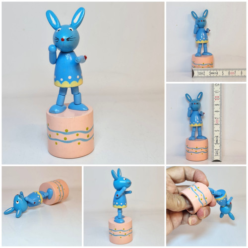 Vintage wooden blue - vintage,