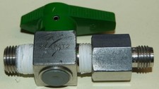 NUPRO SS-4P4T2 Shut-off Control Inline Valve, with reducer to Swagelok 1/4"