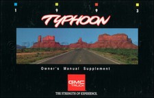 1993 GMC Typhoon Owners Manual