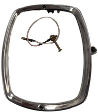 ukscooters LAMBRETTA GP 125 150 200 DL HEADLIGHT RIM POLISHED WITH EARTH WIRE 