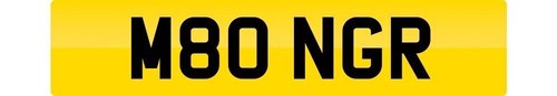 M80 ngr number registration - number, on