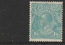 STAMPS AUST 1/4GREEN BLUE   C