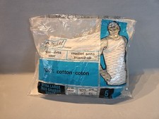 Vintage M+S STRING VEST White