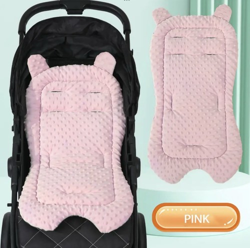 Pink pushchair pram seat liner - pink,
