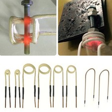 6 Coils 2 Wires Kit 30/40/45mm Induction Heater Coil For Rusty Bolts Nuts Bearin