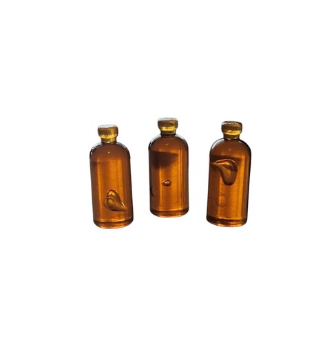 Dolls house amber - 3, bottles