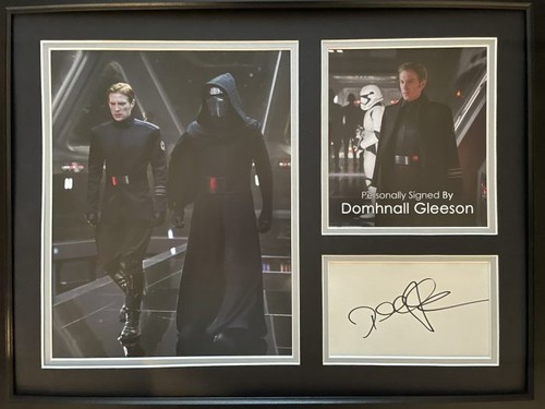 Signed framed domhnall gleeson - signed,