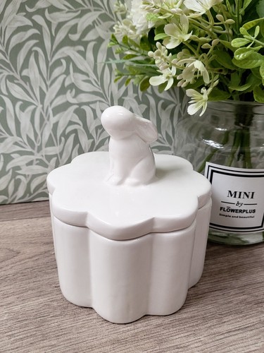 White ceramic bunny rabbit - bunny,