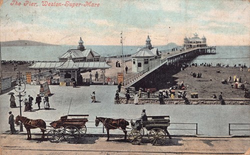 Postcard the pier weston - postcard,