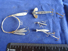 SOME EARLY VINTAGE WEIGHTED DEAD BAIT FISHING LURE MOUNTS