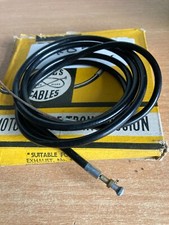 405 CLASSIC MOTOR CYCLE  NOS UNIVERSAL CHOKE CABLE 53" outer 59 Loose nipple