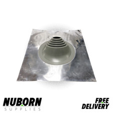 Tiled Roof Flashing High Temp - 125-225mm Pipe, Aluminium Base, Flue Seal