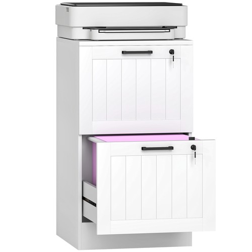 Homcom drawer file cabinet - 2,