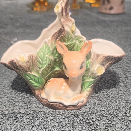 Ceramic deer ornament - deer, hand