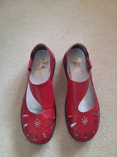 Ladies red rieker antistress - red,