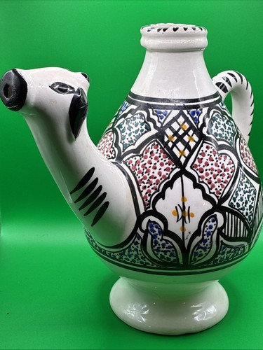 Moroccan ceramic camel teapot - moroccan,
