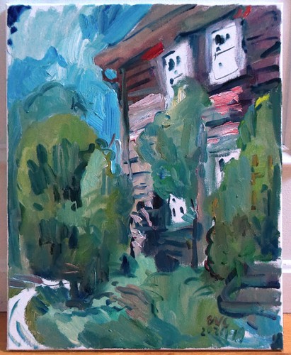 Surrealism landscape plein air - plein,