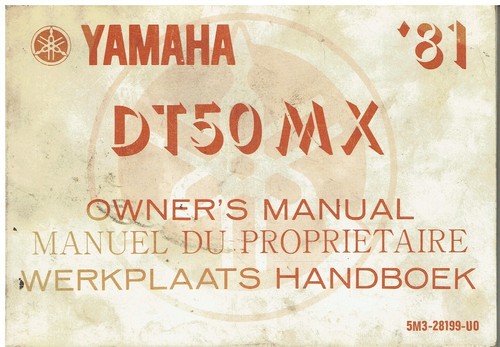 Yamaha dt50 original 1981 - dt50, mx