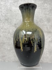 Trevor Corser @ Leach pottery 22 cm Bottle Vase With Running glaze Signed #1836
