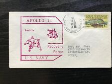 U.S.A. Apollo 14 Pacific  Recovery Force Feb 9th 1971 stamp cover 