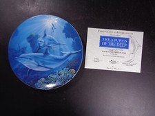 Danbury Mint - Coalport - Magical Dolphins - 8 inch Plate with Certificate