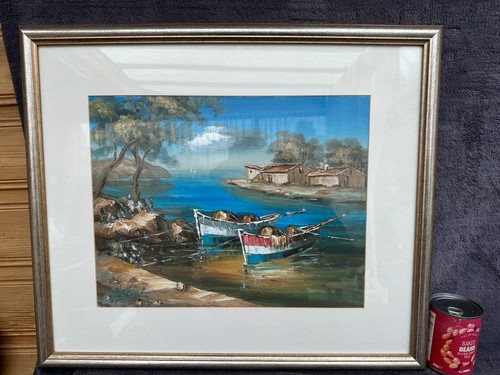 Beautiful large framed signed - beautiful,