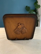 Vintage Art Deco Newspaper Letter Rack Holder Wall Mounted 1930s