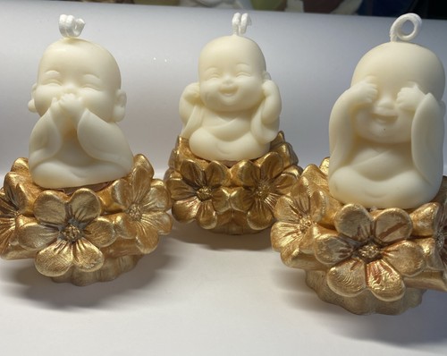 Happy buddha soy candle - candle, with