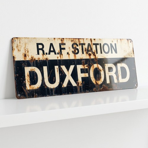 Raf station duxford sign - station,