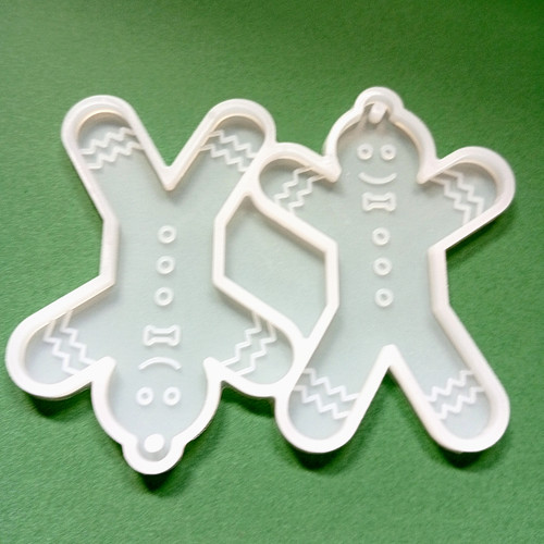 Gingerbread man silicone - man,