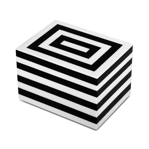 Black white wooden storage box - storage,